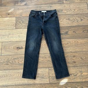 MOTHER Black wash denim jeans